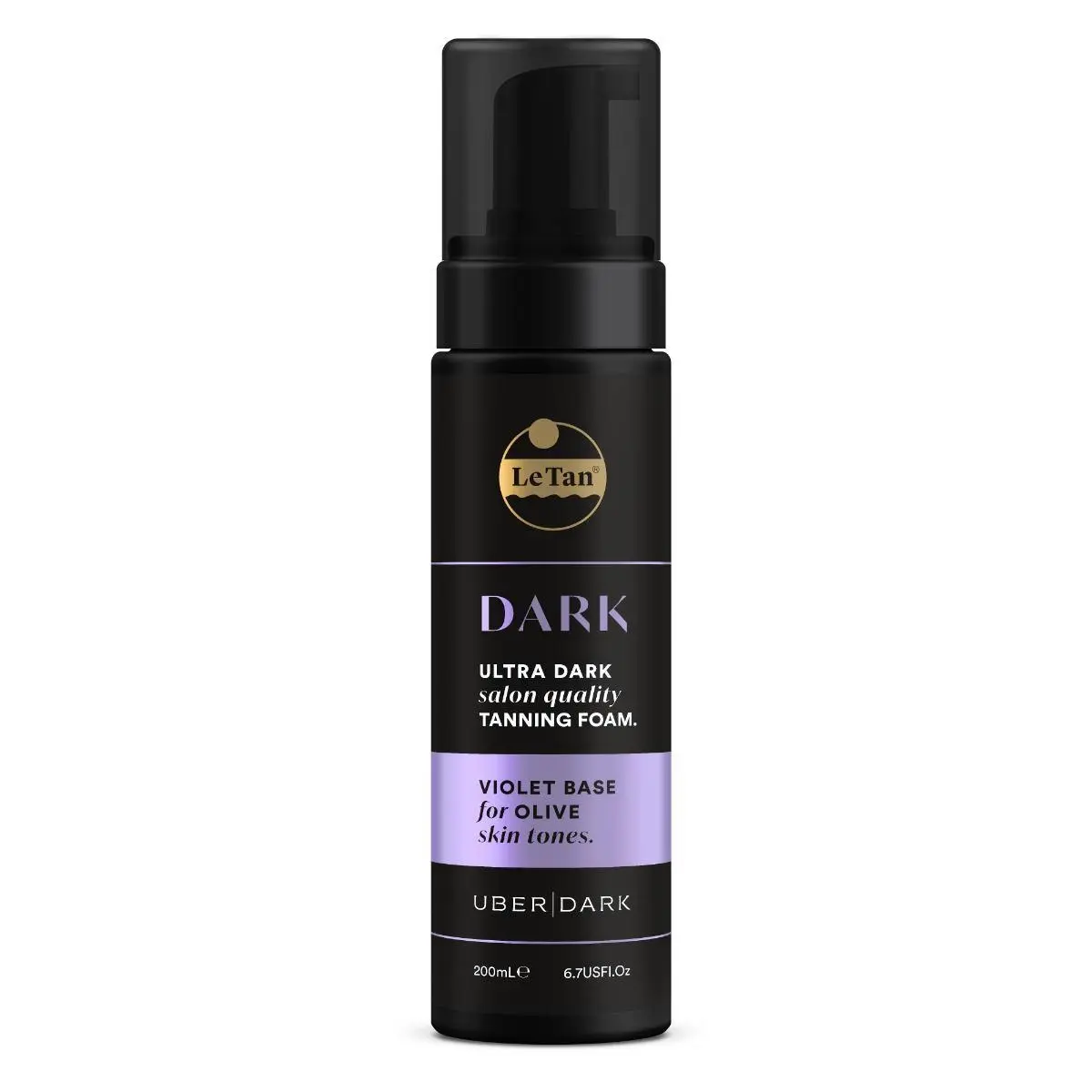 Le Tan Uber Dark Self Tanning Foam Violet Base 200mL - Beauty