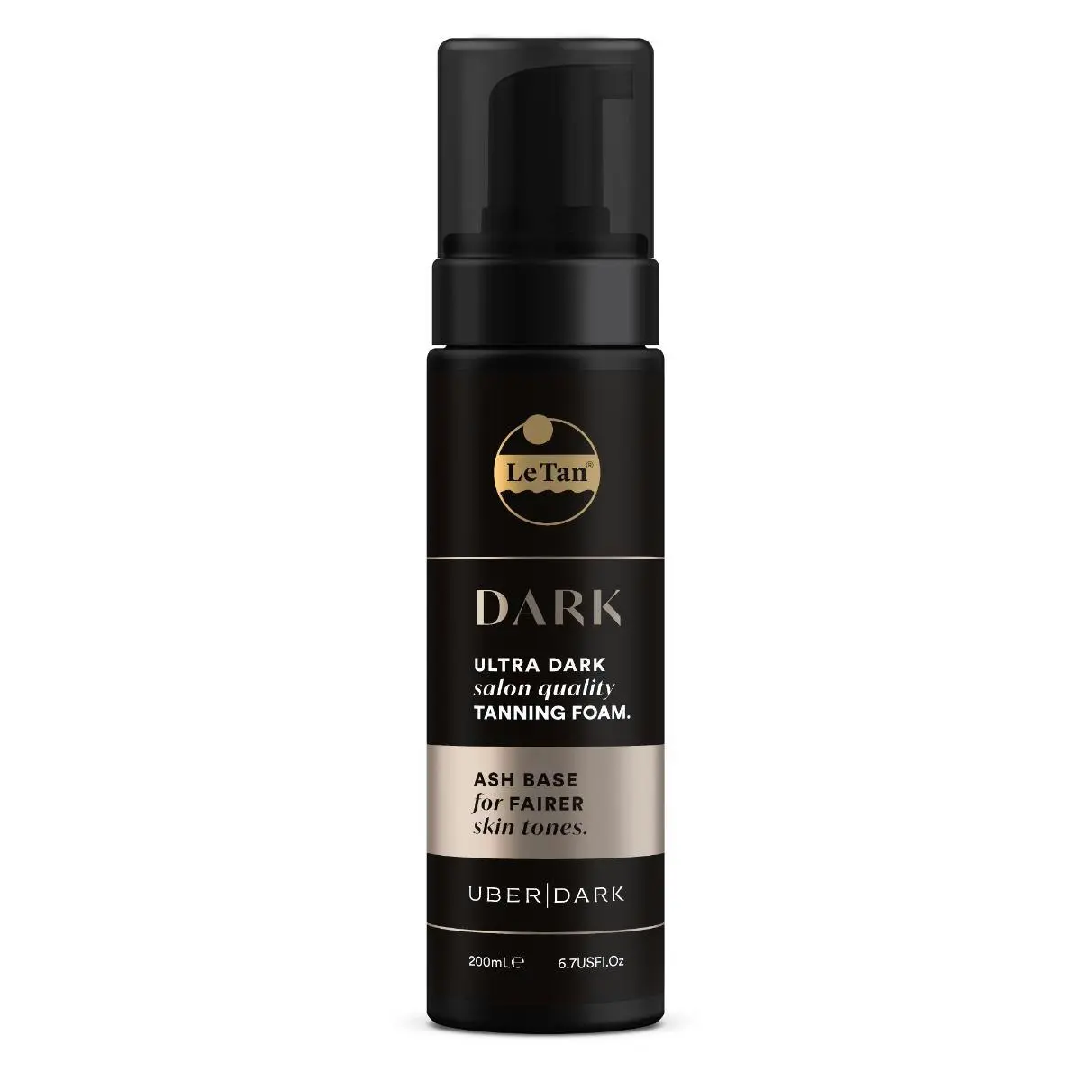 Le Tan Uber Dark Self Tanning Foam Ash Base 200mL - Beauty