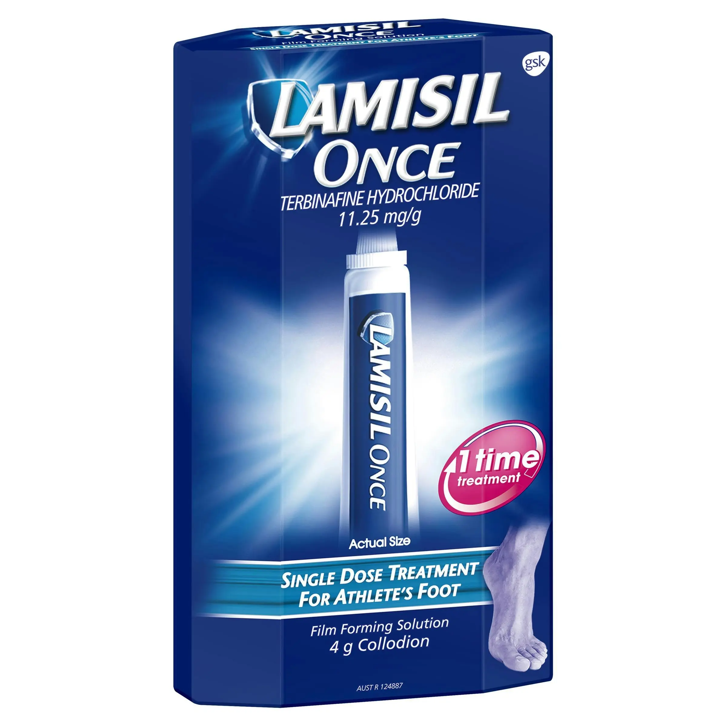 Lamisil Once Film Forming Solution, For Athlete's Foot, 4g - Health
