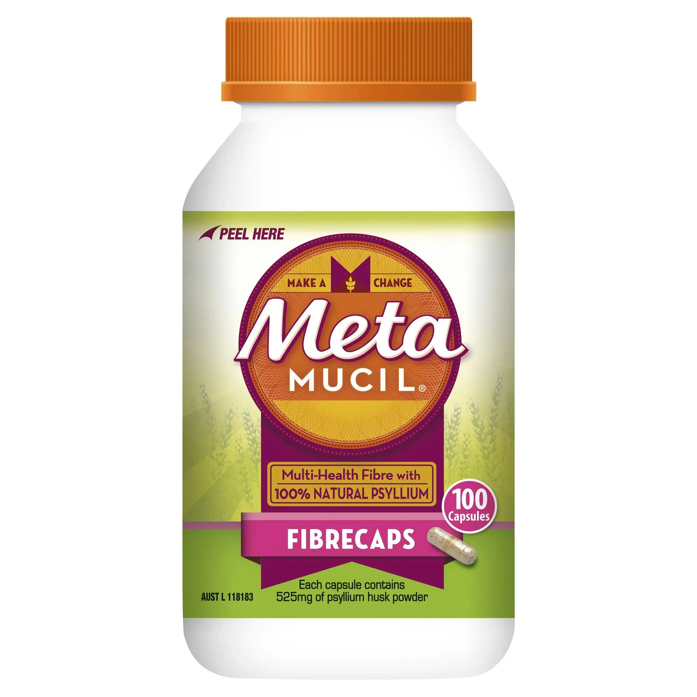 Metamucil Fibrecaps 100 Capsules - Health