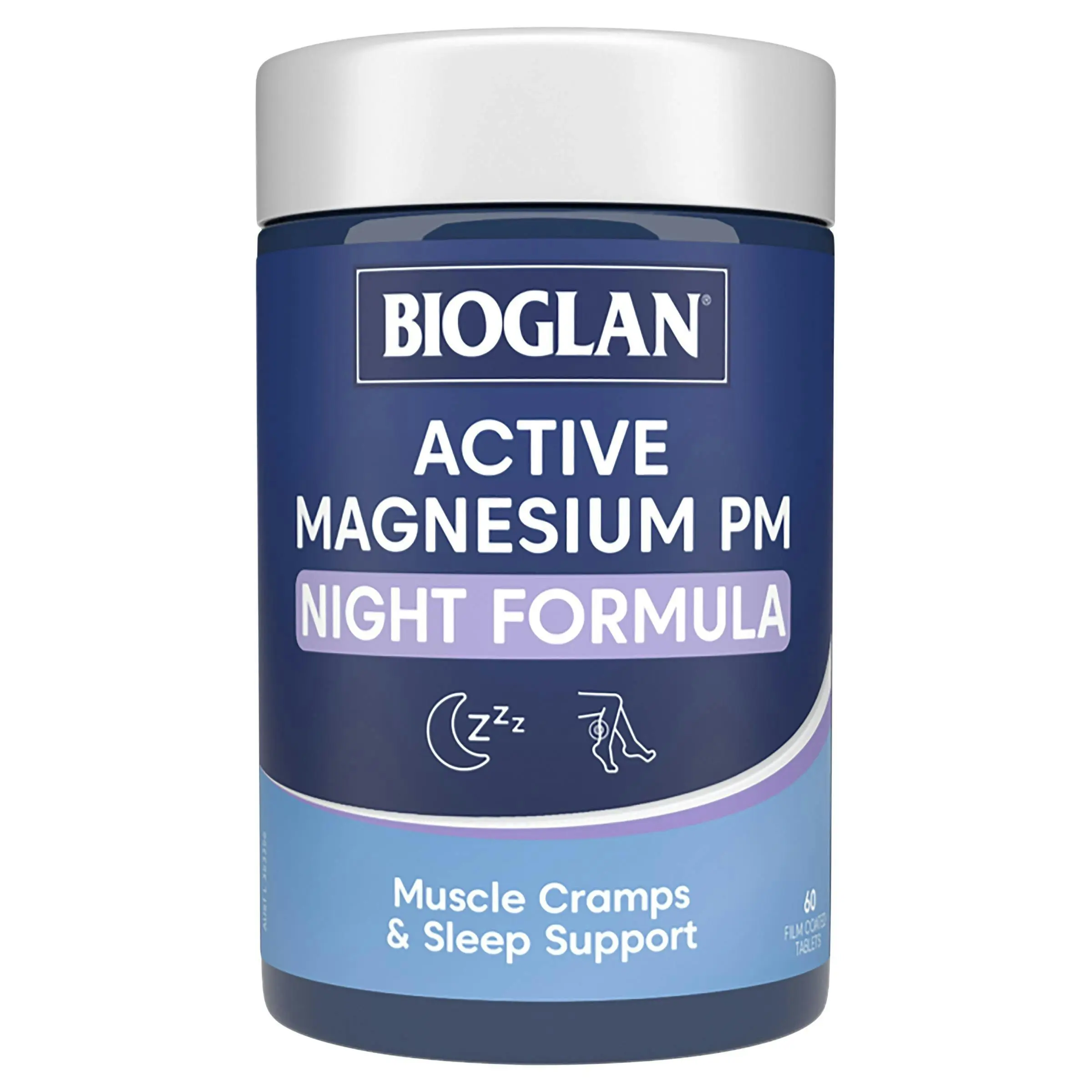 Bioglan Active Magnesium PM Night Formula 60 Tablets - Half Price Vitamins Sale