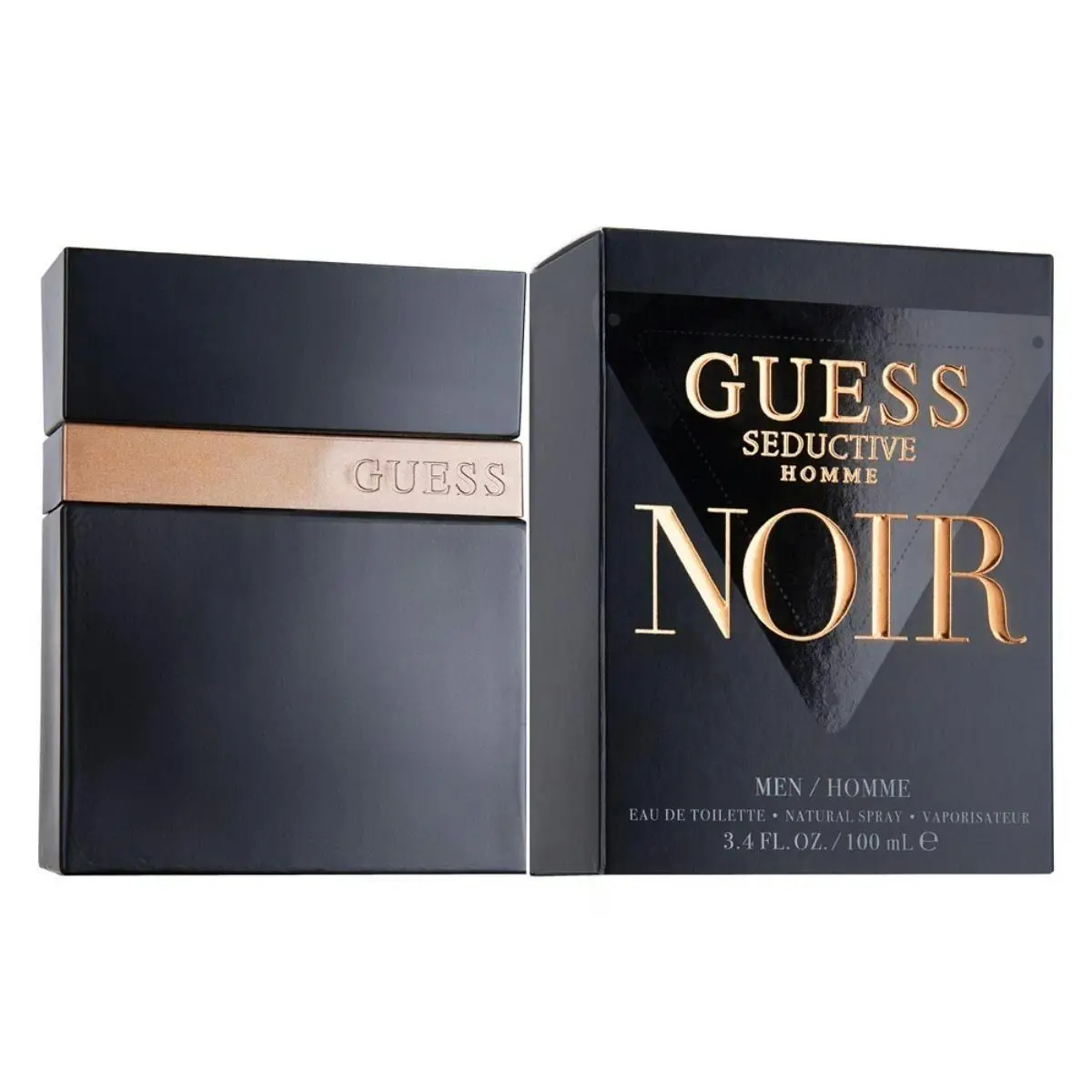 Guess Seductive Homme Noir Eau De Toilette 100ml - Beauty