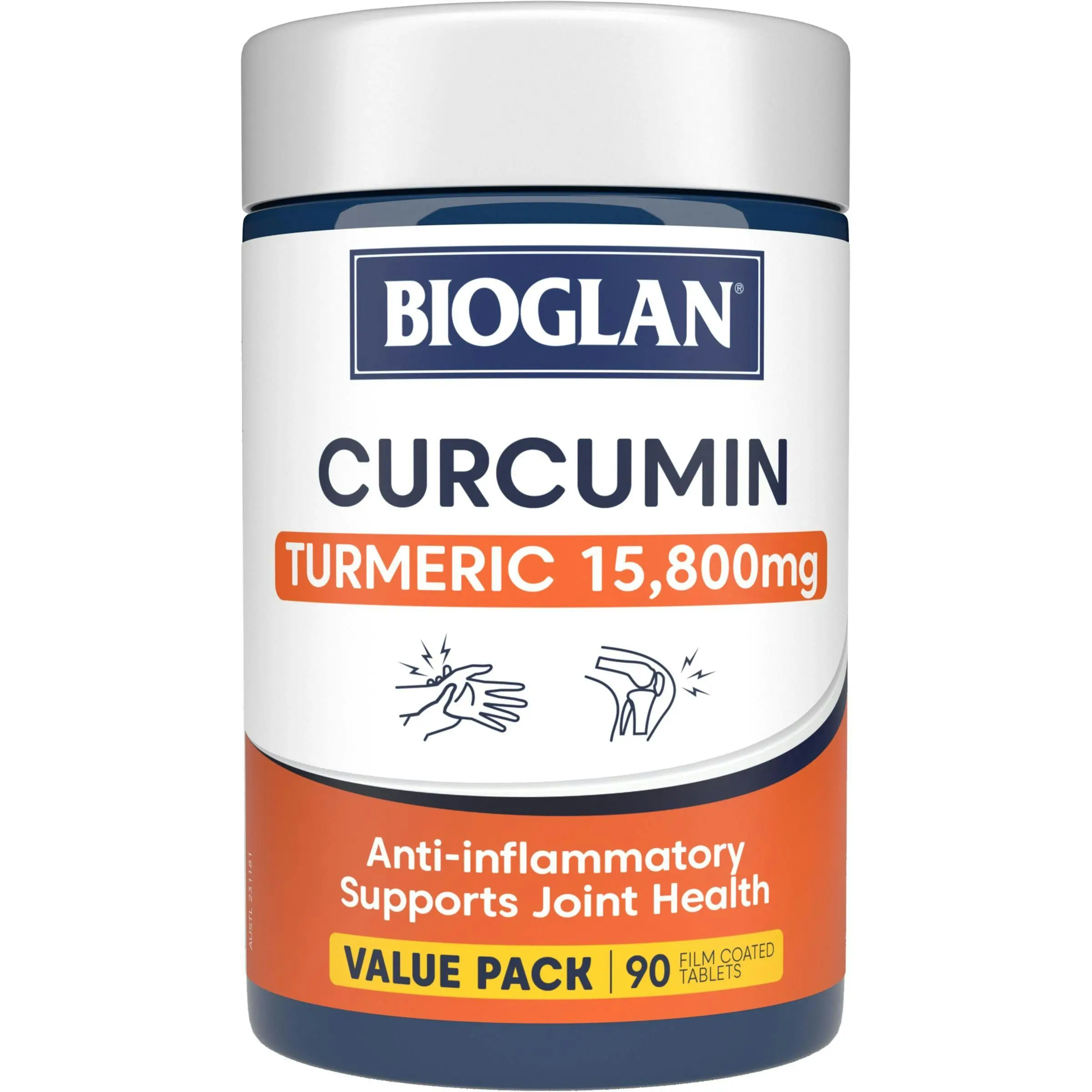 Bioglan Curcumin Turmeric 15,800mg Value Pack 90s - Health