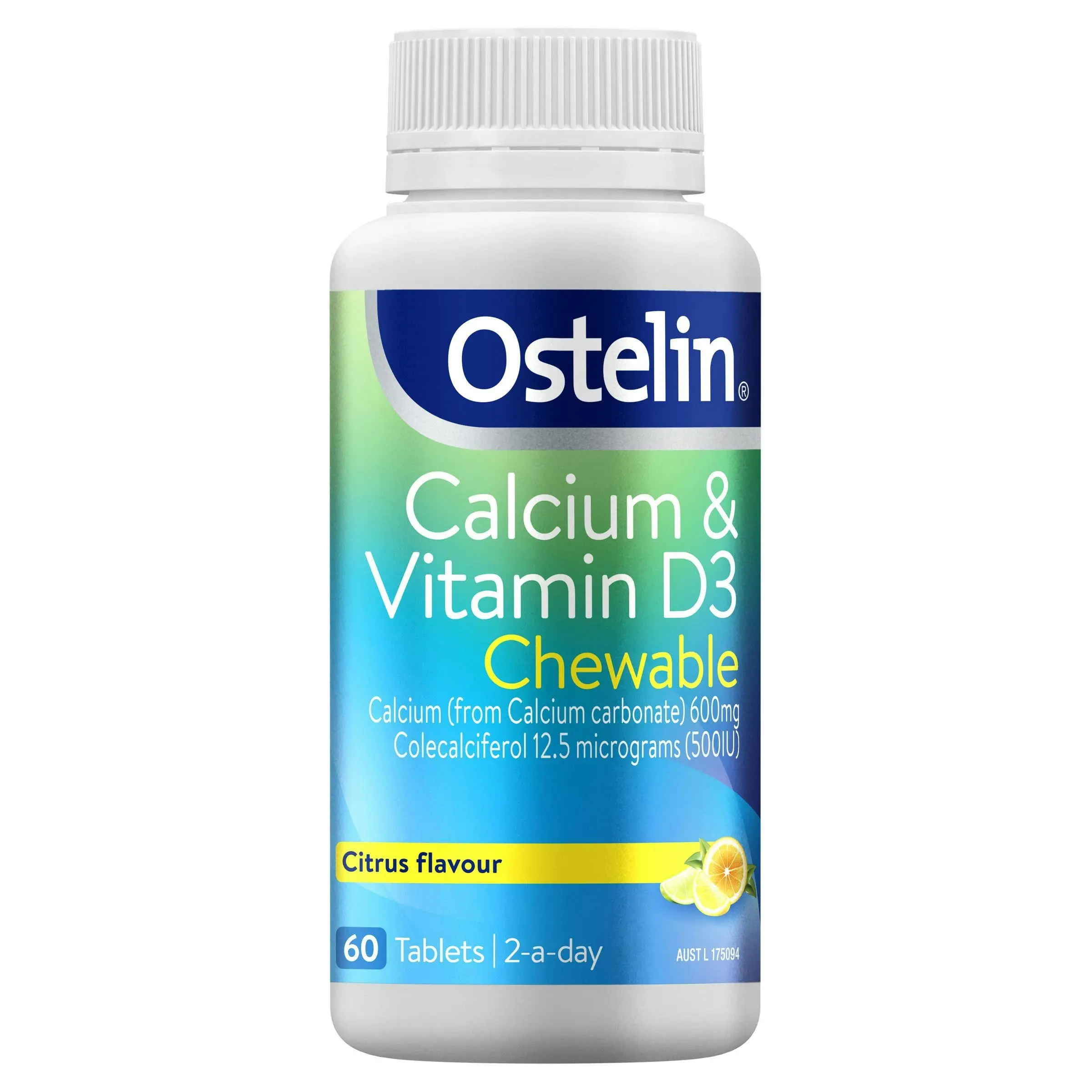 Ostelin Calcium & Vitamin D3 Chewable 60 Tablets - Health