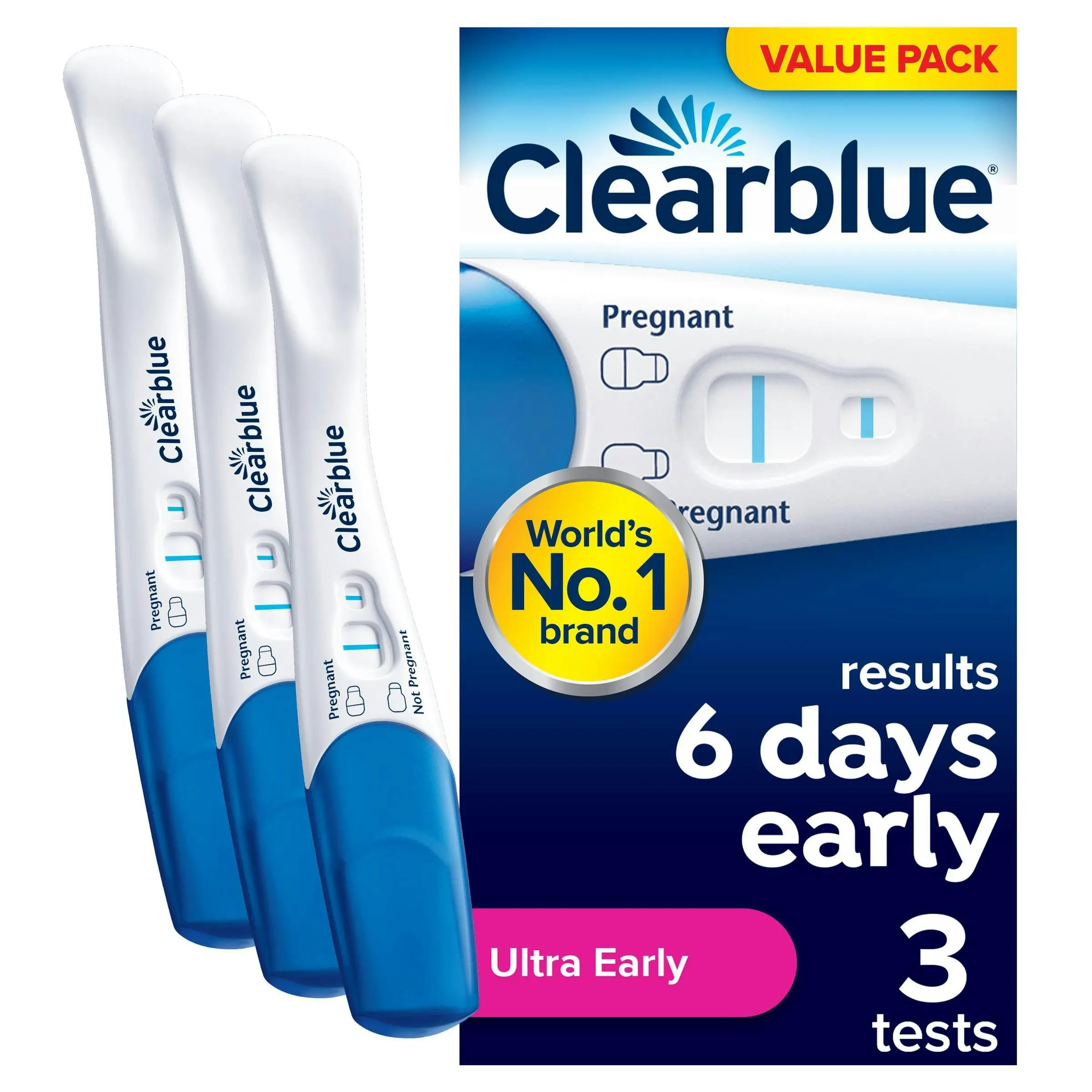 Clearblue Pregnancy Test Ultra Early 3 Tests - Health