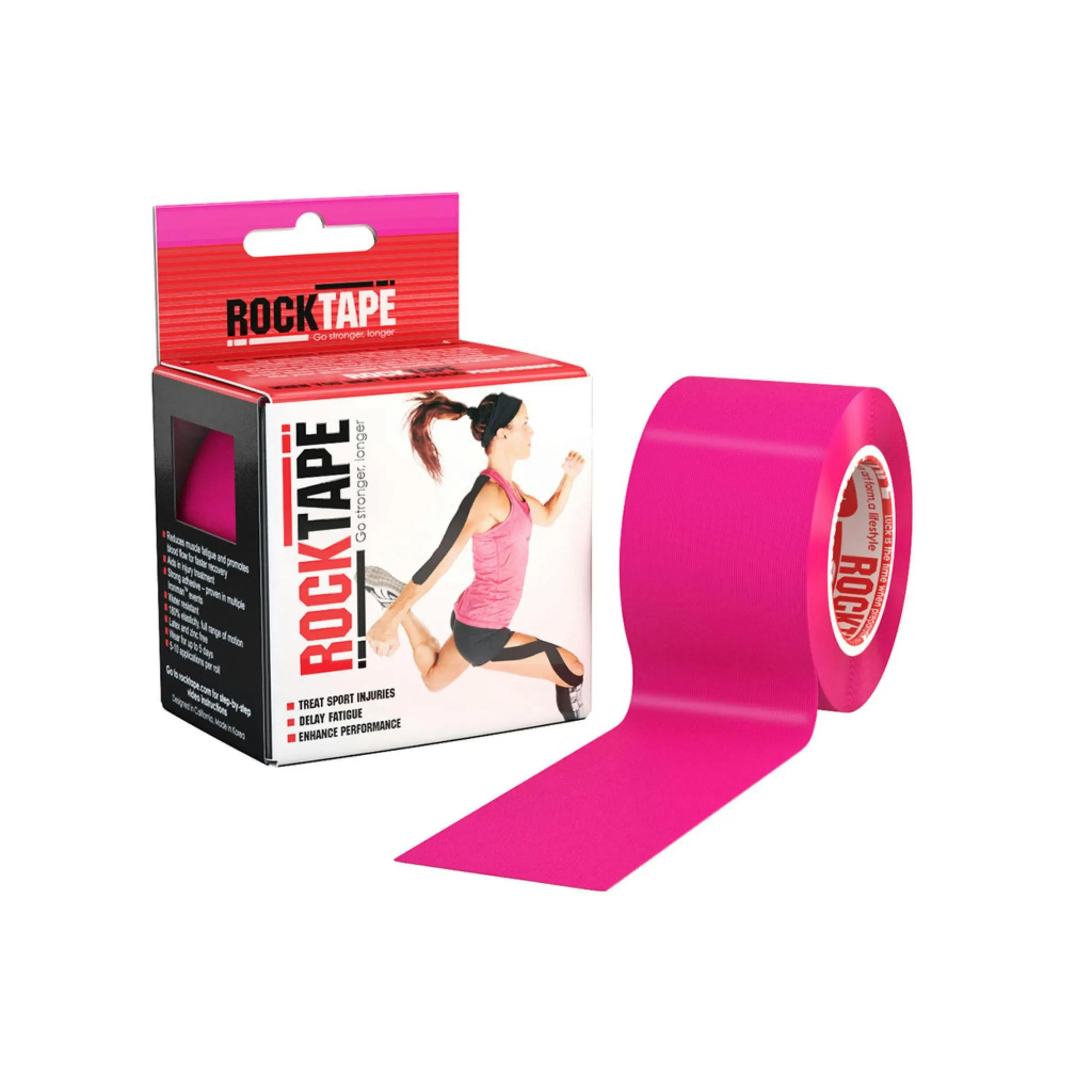 RockTape Kinesiology Tape Pink 5cm x 5m - Health