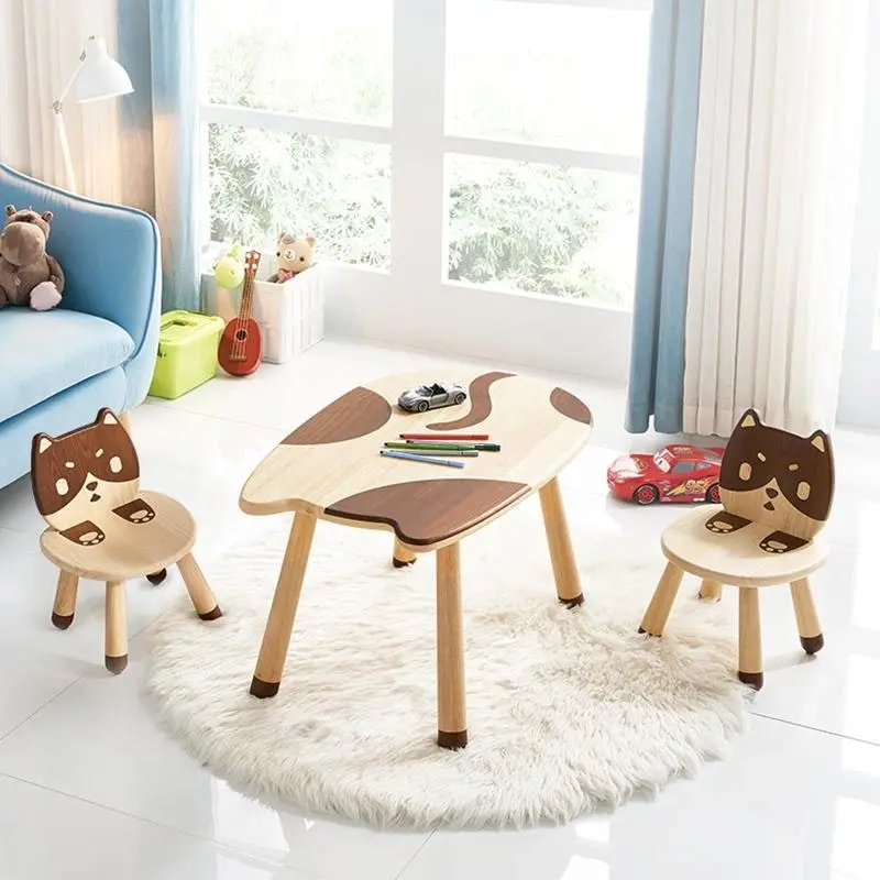 All 4 Kids My Little Kitten Solid Timber Table and Chair Set - Furniture