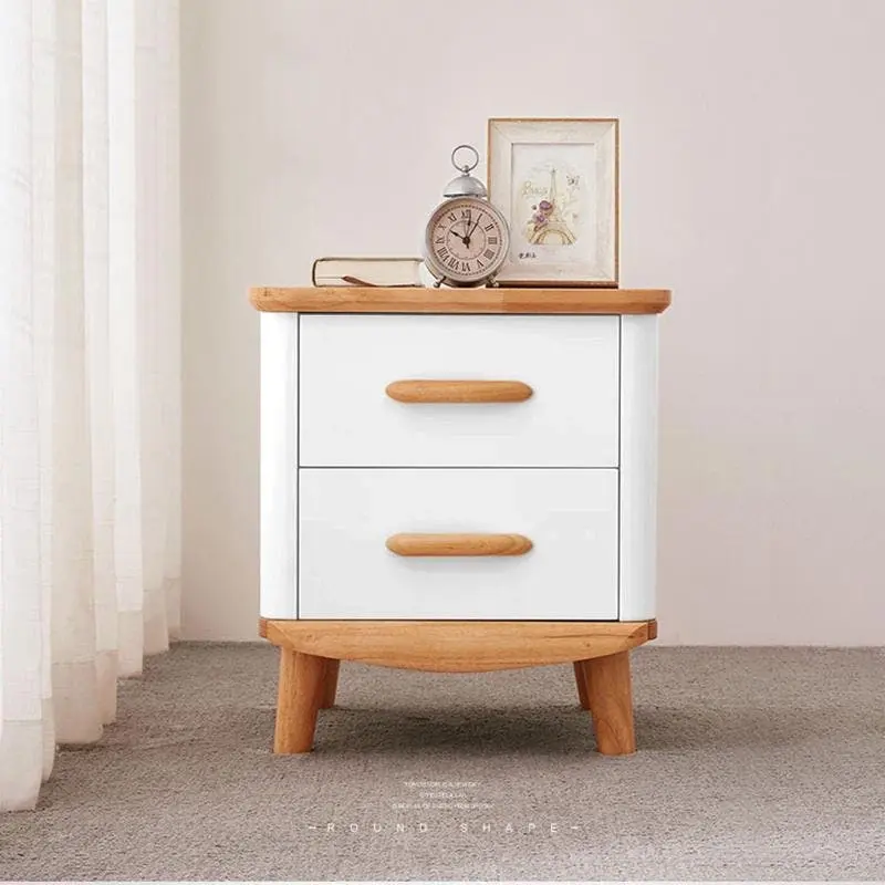 All 4 Kids Ashley White Wooden Bedside Table - Furniture