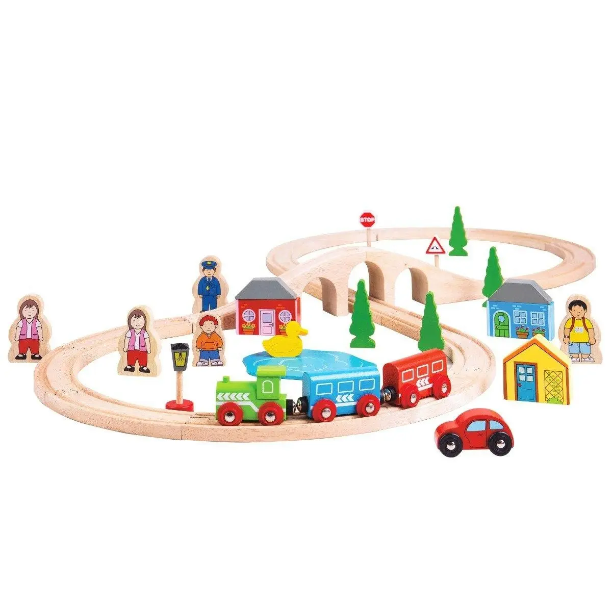 Bigjigs Rail Figure of Eight Train Set - Toys & Games