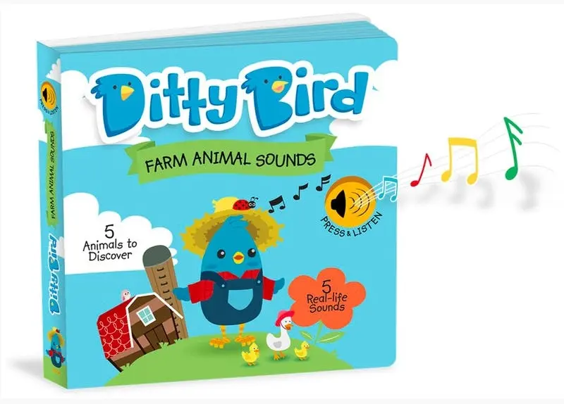 Ditty Farm Animals Sound Board Book - Toys & Games
