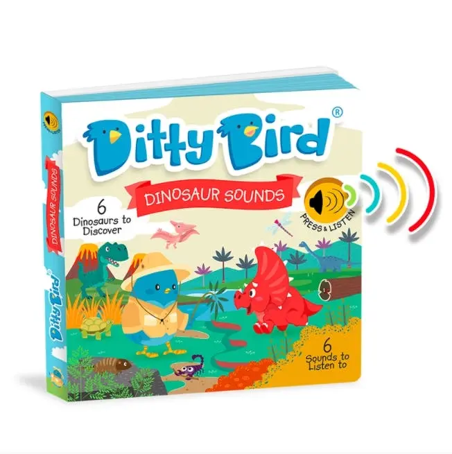 Ditty Birds Dinosaur Sounds Board Book - Toys & Games