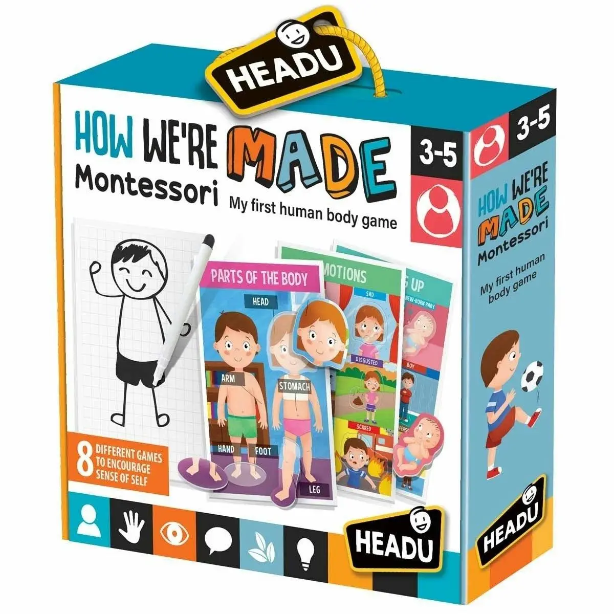 Headu Montessori How We Are Made - Toys & Games