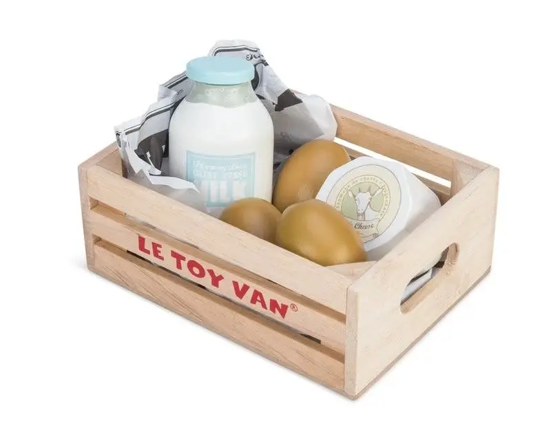 Le Toy Van Honeybake Eggs & Dairy In Crate - Toys & Games