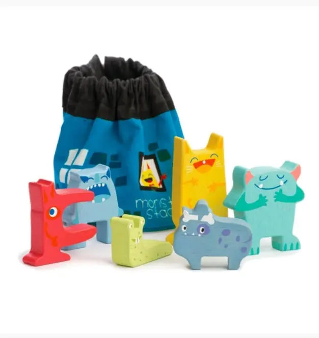 Tender Leaf Toys Monster Stackers with Bag - Toys & Games