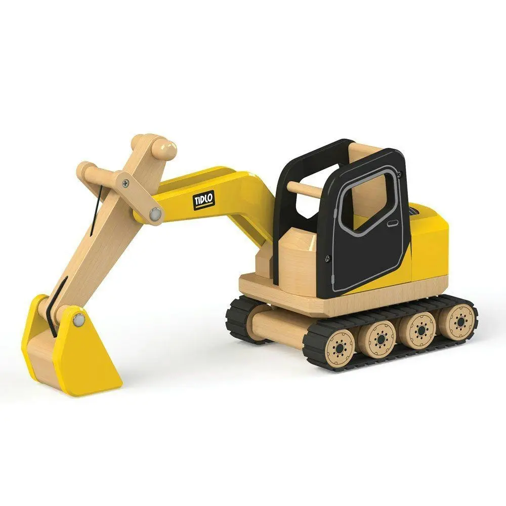 Tidlo Wooden Construction Toy - Digger