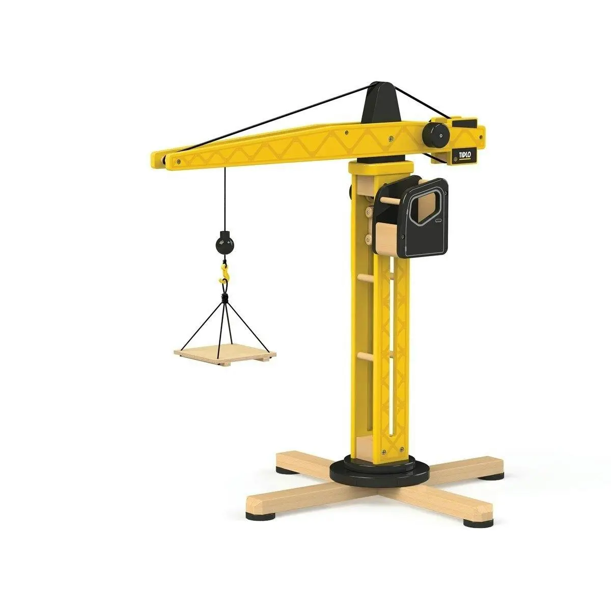 Tidlo Wooden Construction Toy - Tower Crane