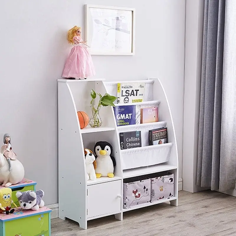 All 4 Kids Victoria Kids Bookcase with Toy Storage - Furniture