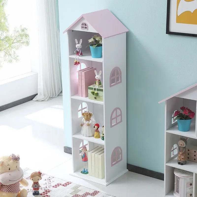 All 4 Kids Manhattan Pink Dollhouse Bookcase - Furniture