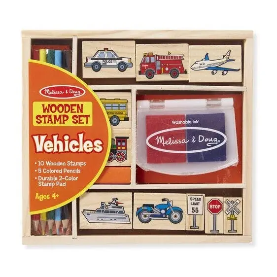 Melissa & Doug Vehicle Stamp Set - Toys & Games