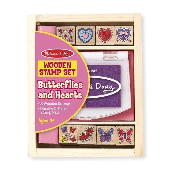 Melissa & Doug Butterfly And Hearts Stamp Set - Toys & Games