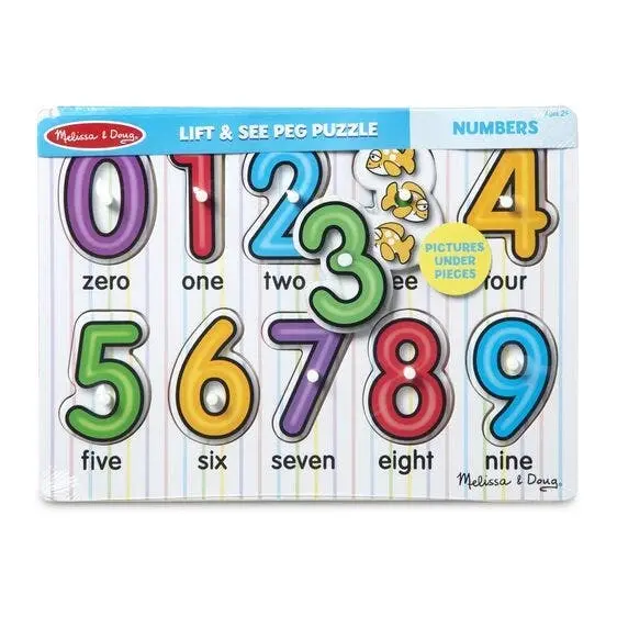 Melissa & Doug Numbers Peg Puzzle - Toys & Games