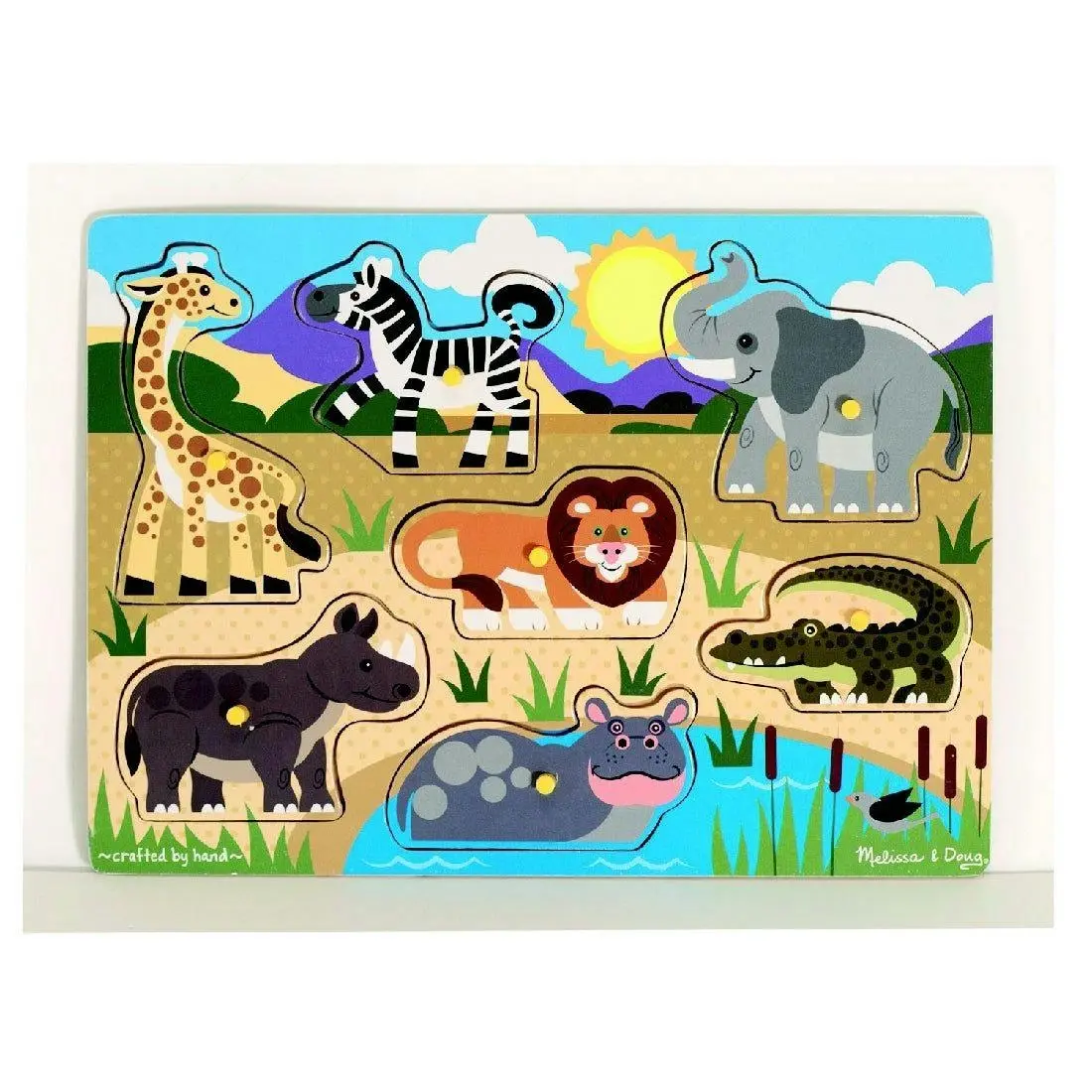 Melissa & Doug Safari Peg Puzzle - Toys & Games
