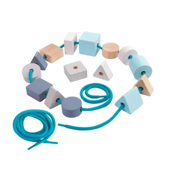 PlanToys Geo Lacing Beads - Baby