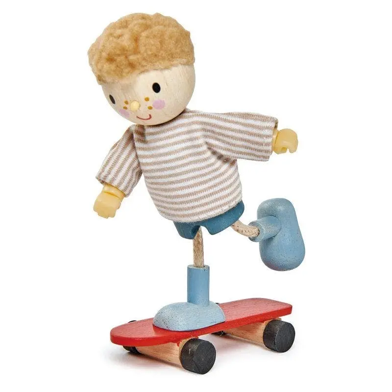 Tender Leaf Toys Doll Edward with Flexible Limbs & His Skateboard - Toys & Games