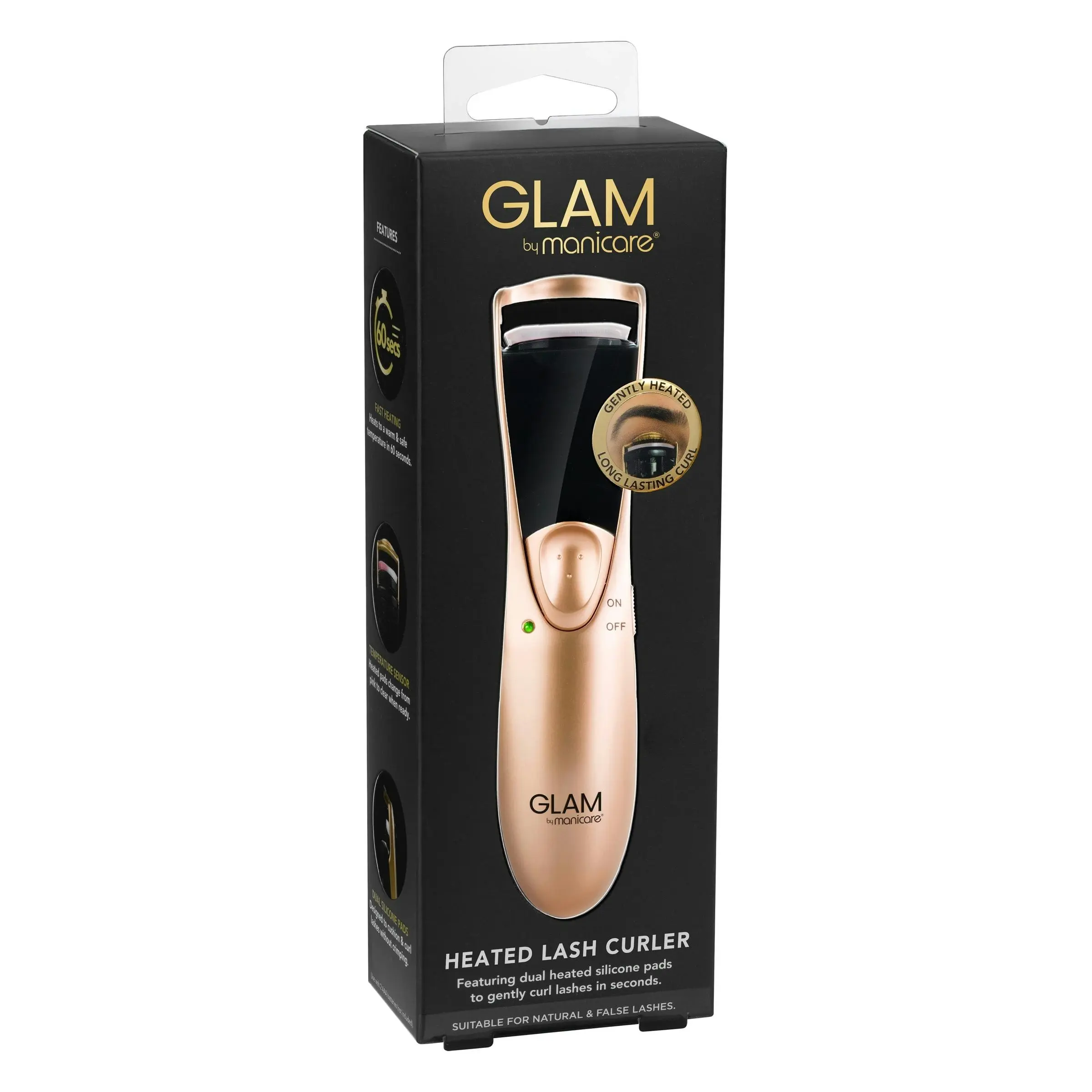 Glam by Manicare Heated Lash Curler - Beauty