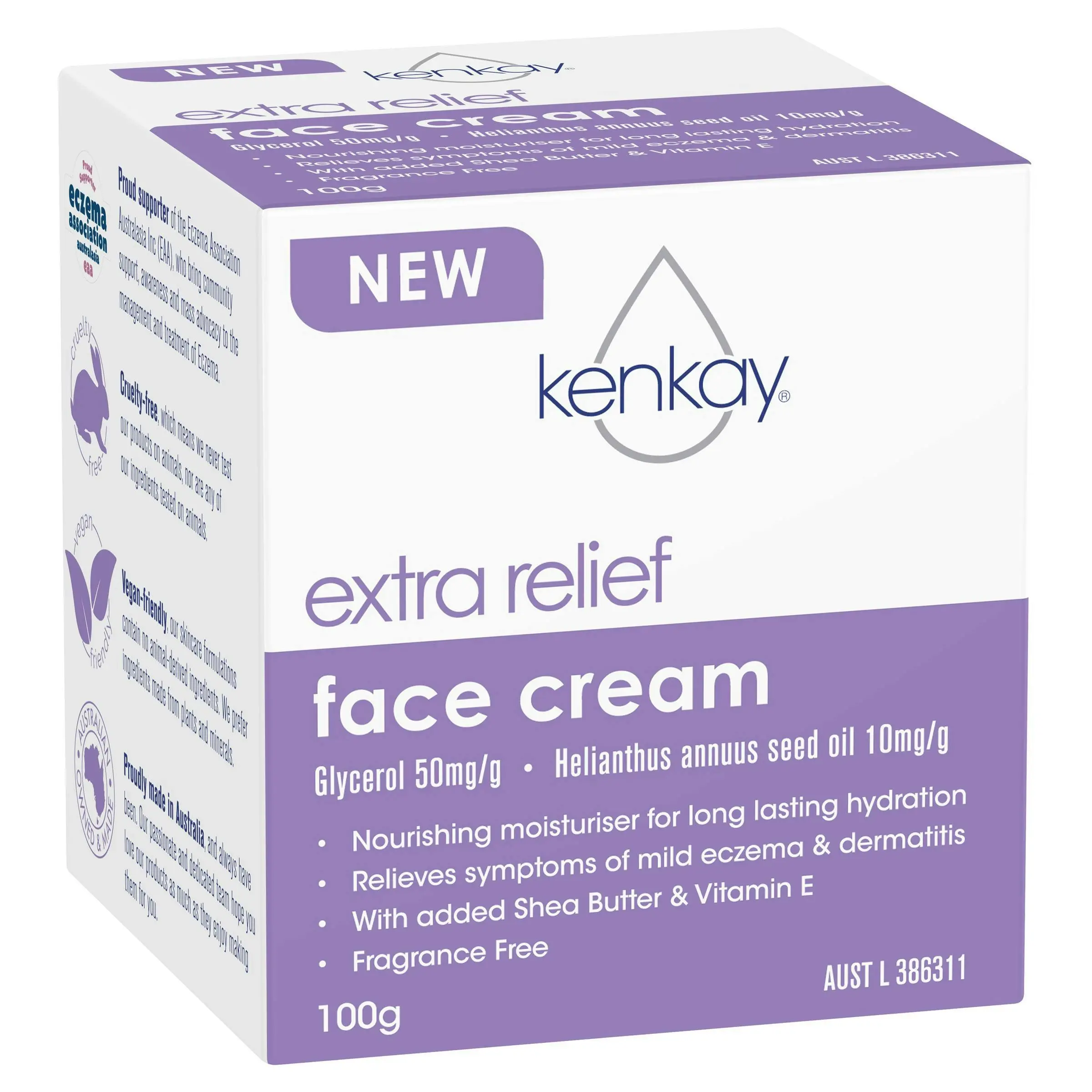 Kenkay Extra Relief Facial Moisturising 100g - Beauty