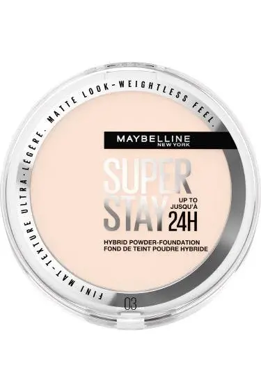 Maybelline Superstay 24H Hybrid Powder Foundation 03 True Ivory - Beauty