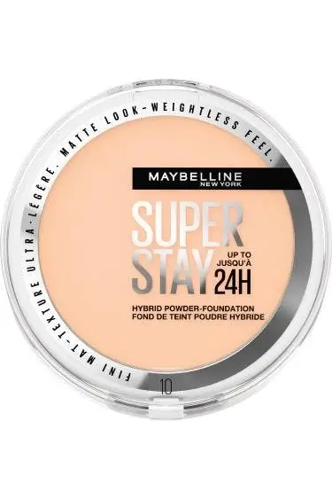 Maybelline Superstay 24H Hybrid Powder Foundation 10 Ivory - Beauty