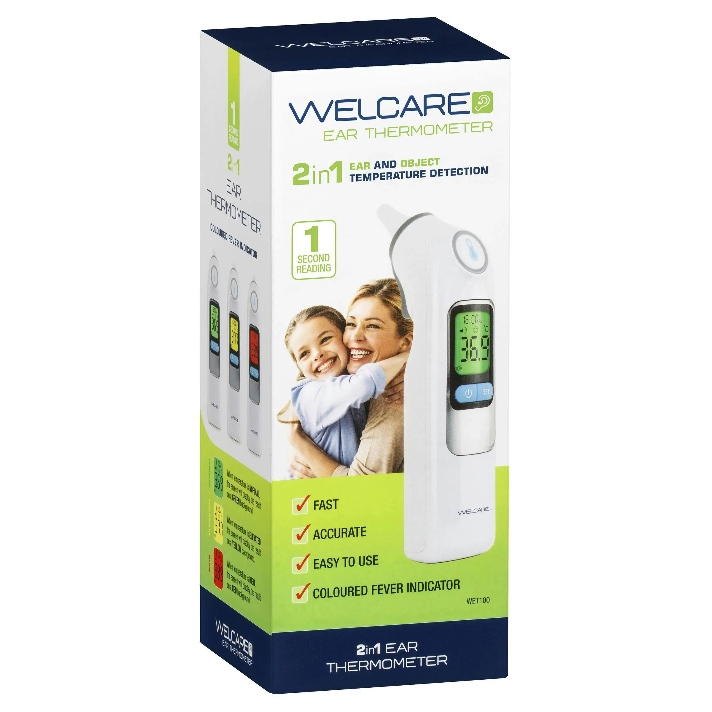Welcare 2 In 1 Ear Thermometer - Health