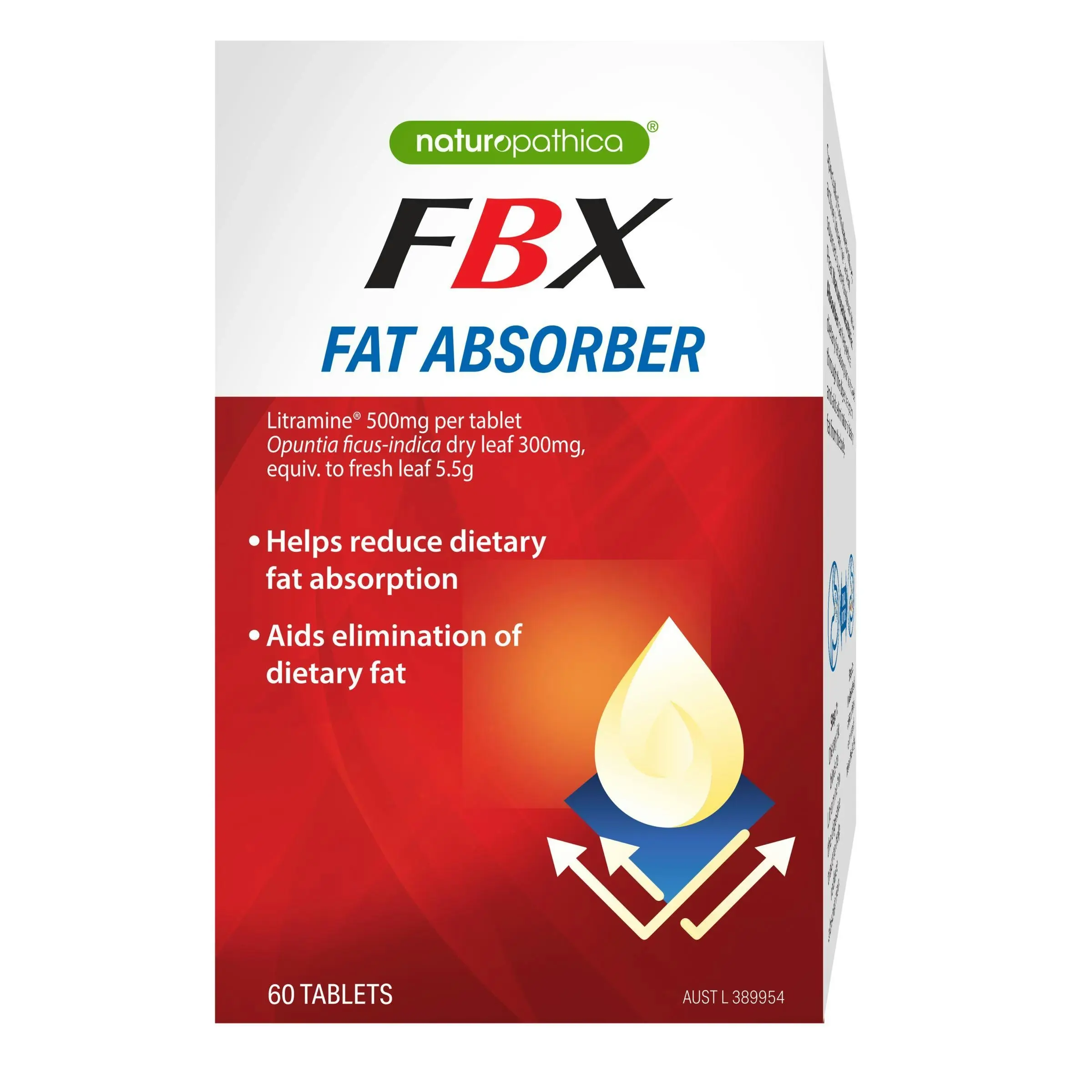 Naturopathica FBX Fat Absorber 60 Tablets - Health