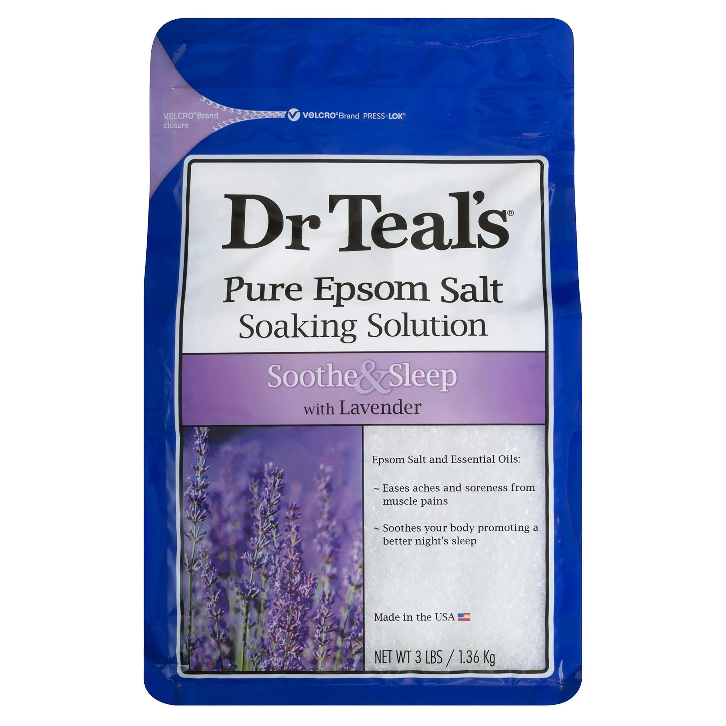 Dr Teal's Epsom Salt Soothe & Sleep Lavender 1.36kg - Beauty