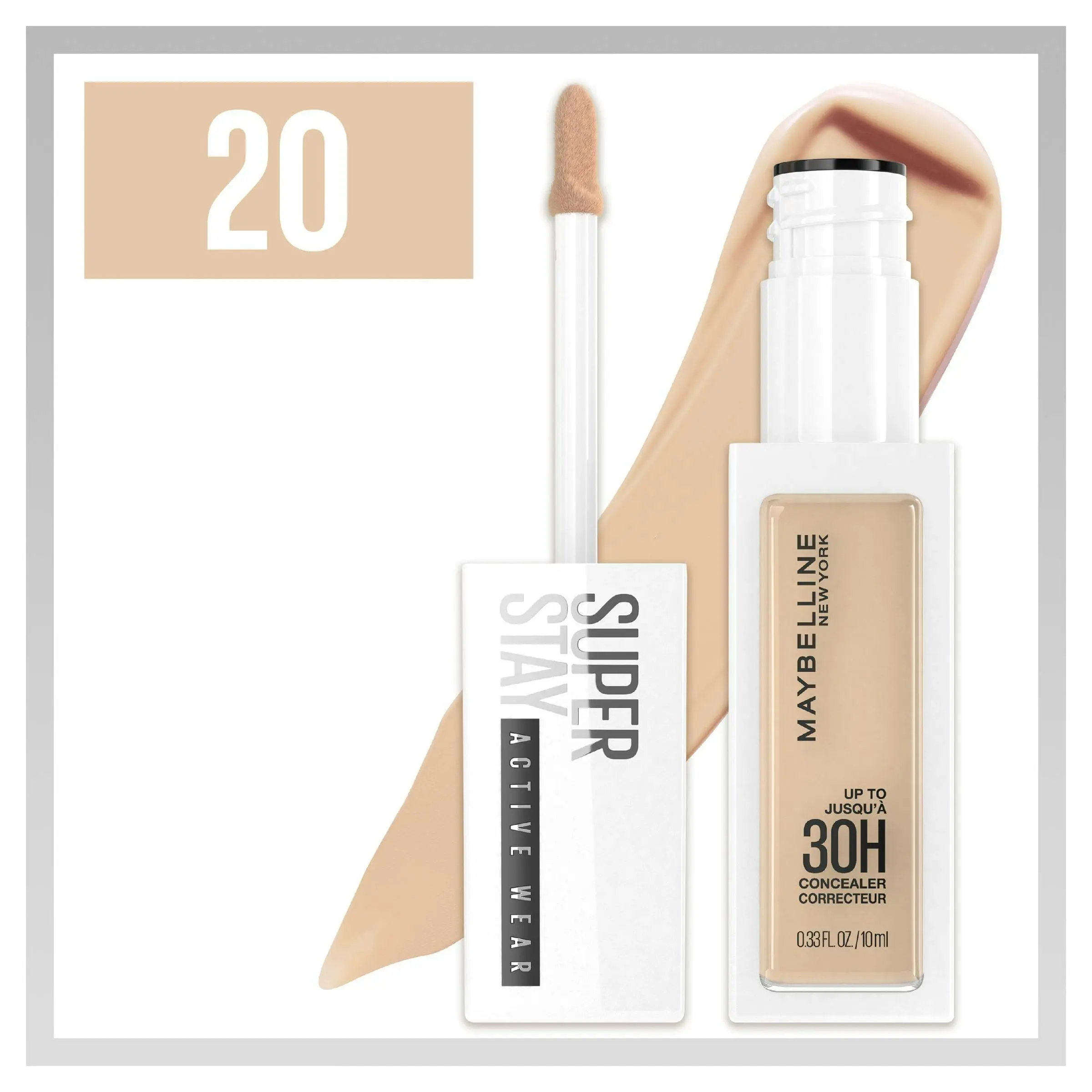Maybelline Superstay Active Wear Concealer 20 Sand - Beauty