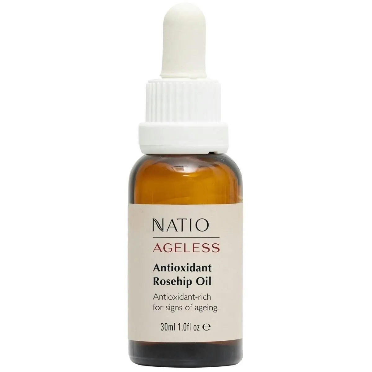 Natio Ageless Antioxidant Rosehip Oil 30ml - Beauty