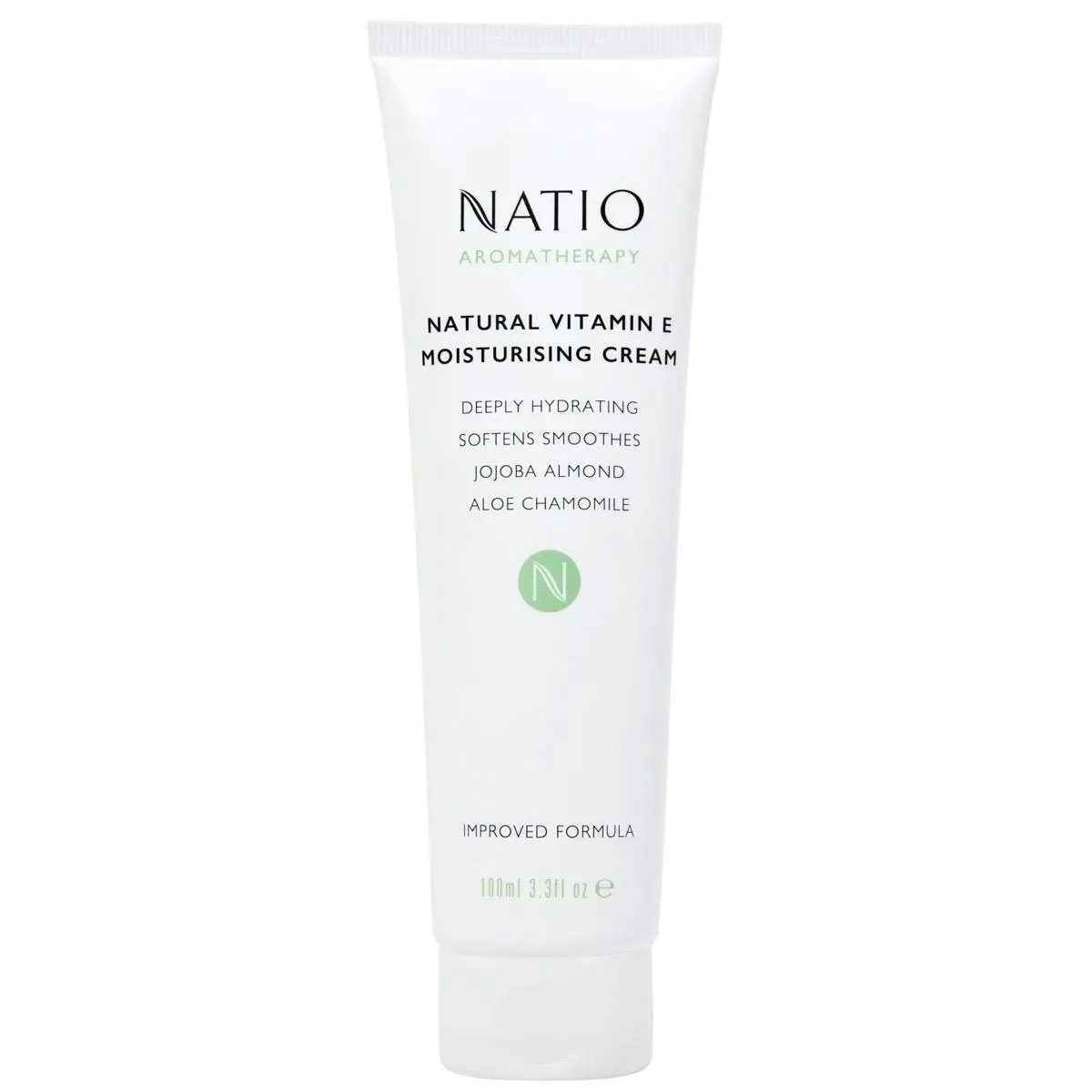 Natio Natural Vitamin E Moisturising Cream 100ml - Beauty