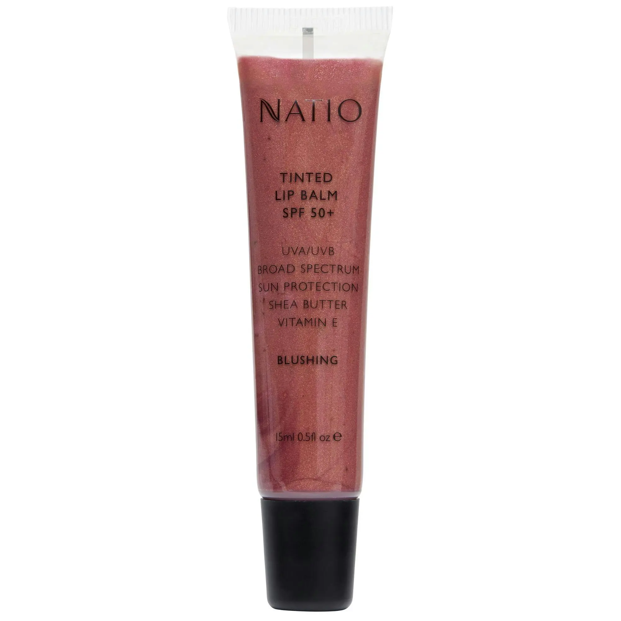 Natio Tinted Lip Balm SPF 50+ Blushing - Beauty
