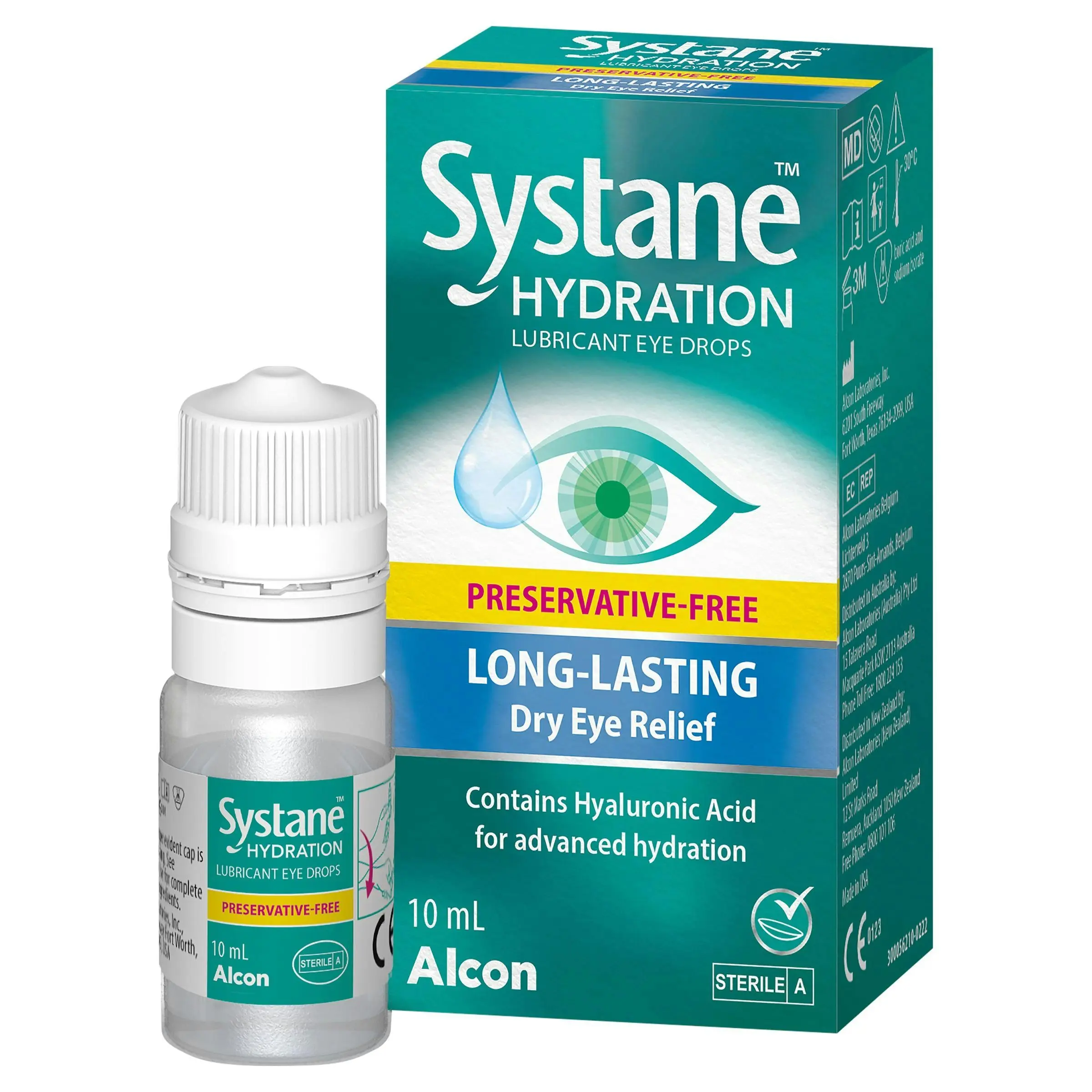 SYSTANE Hydration Multi Dose Preservative Free Lubricant Eye Drops 10ml - Health