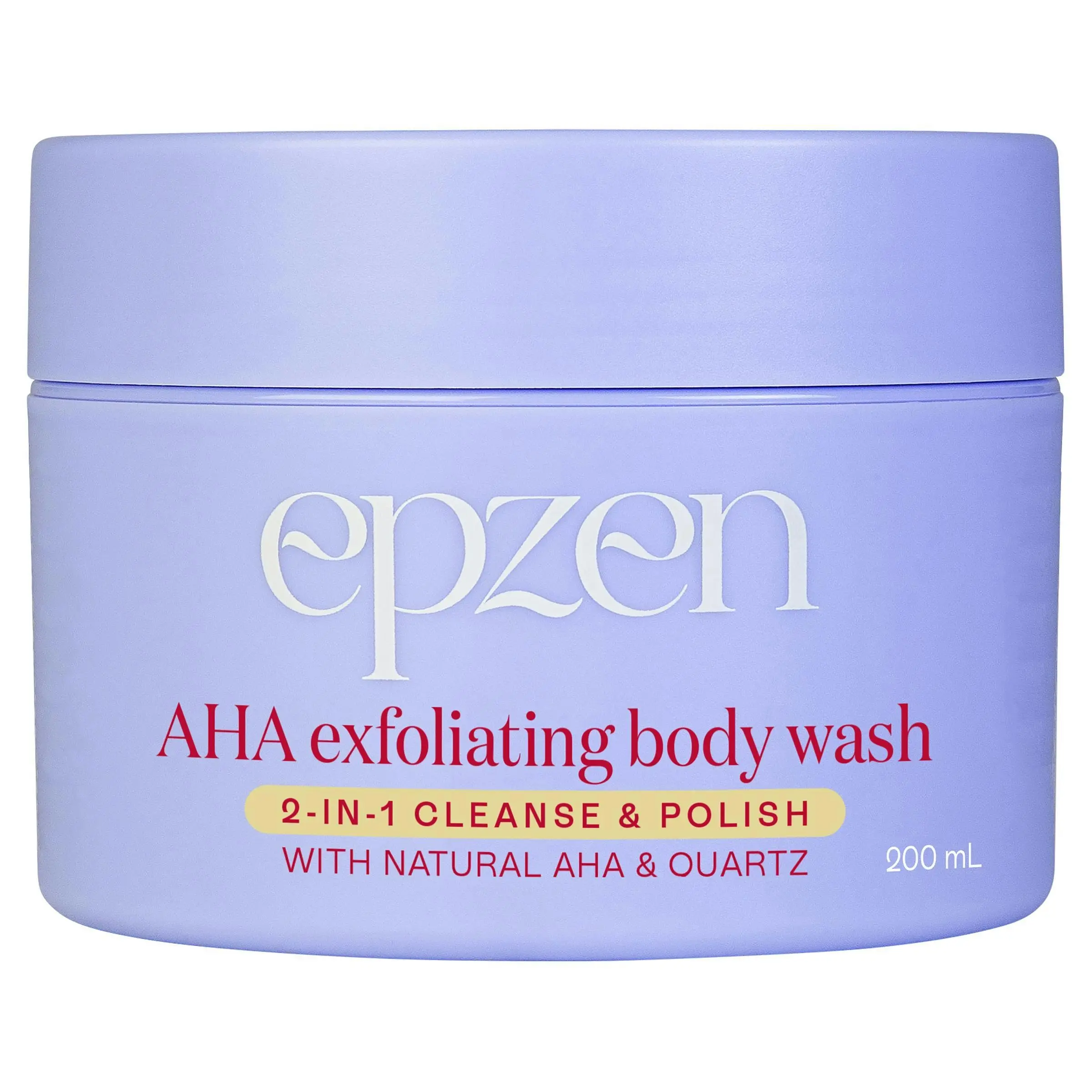 EpZen AHA Exfoliating Wash With Natural AHA & Quartz 200ml - Beauty