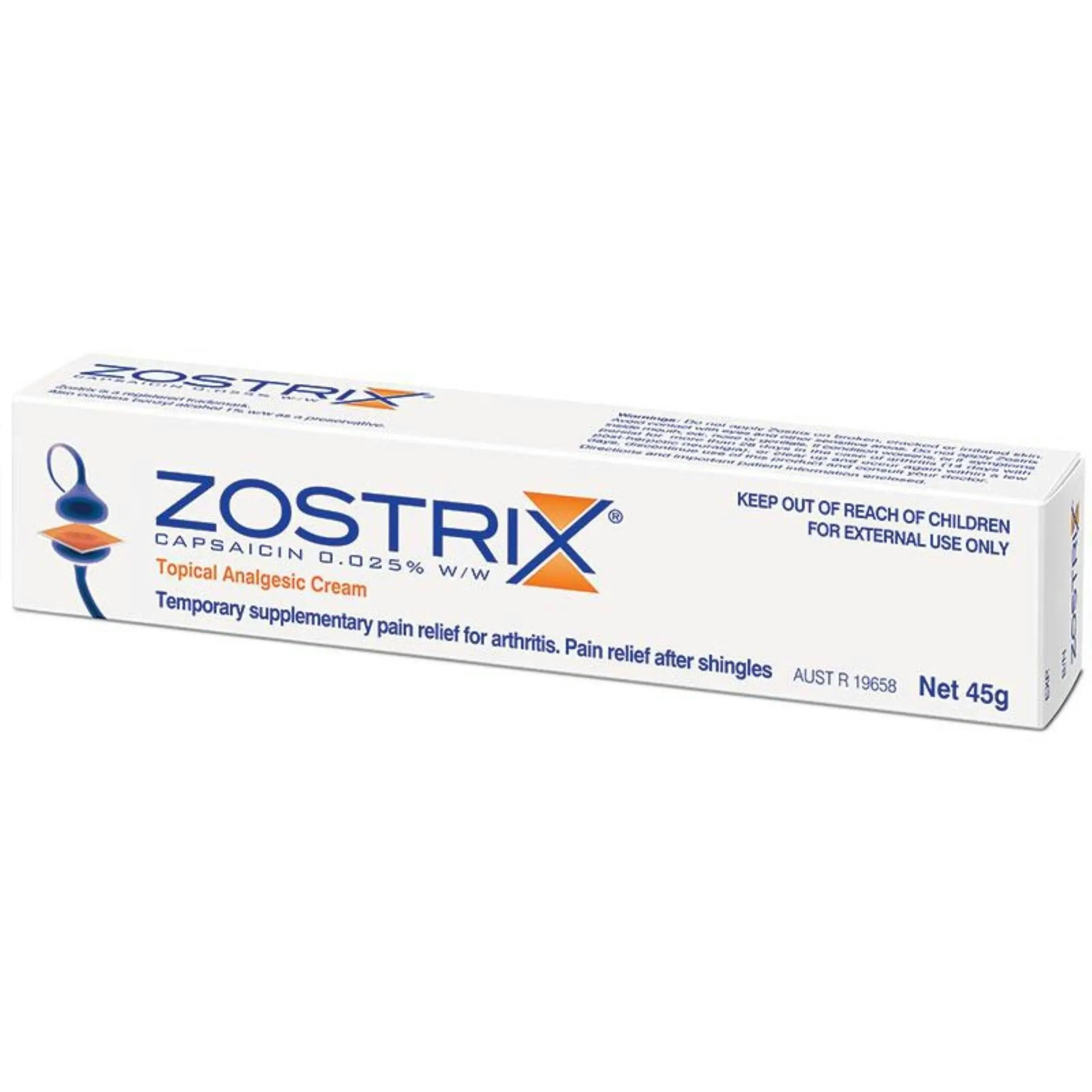 Zostrix Topical Analgesic Cream 45g - Health