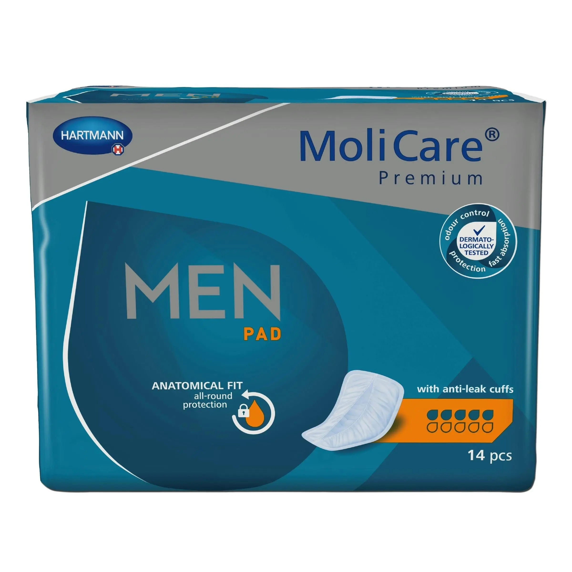 Molicare Premium Men Pads 5 Drops 14 Packs - Health
