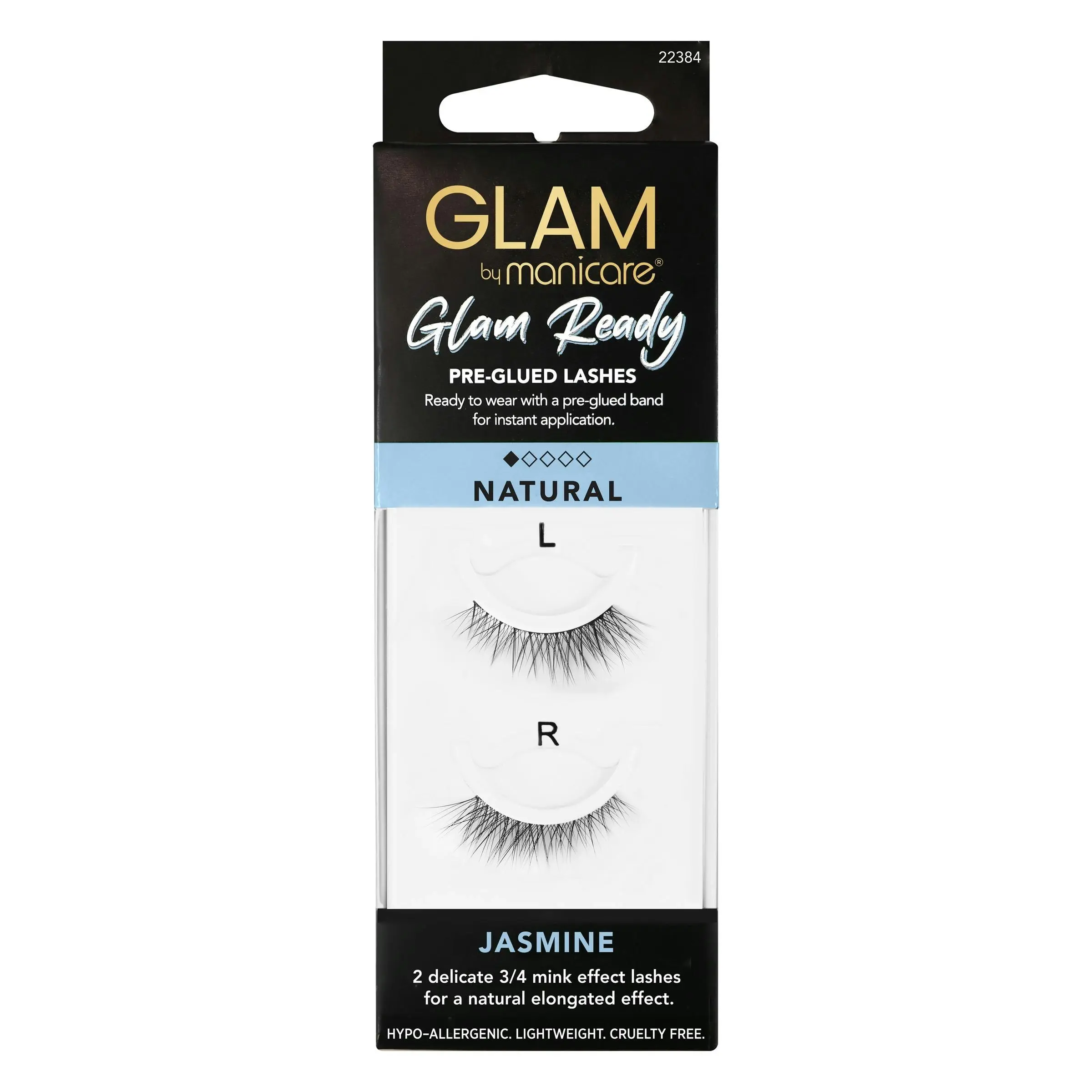Glam by Manicare Ready Pre Glued Lashes 84 Jasmine - Beauty