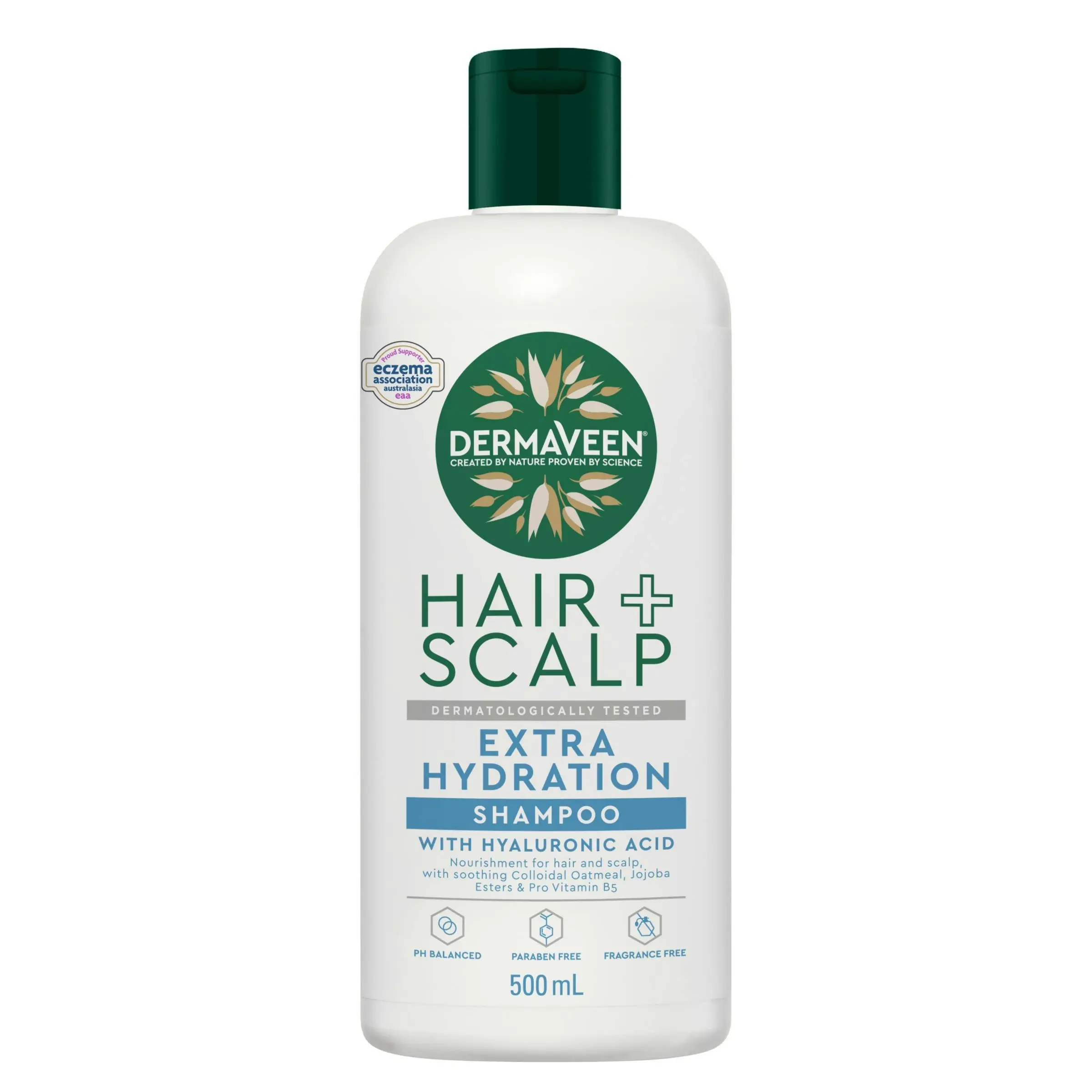 DermaVeen Hair + Scalp Extra Hydration Shampoo 500ml - Health