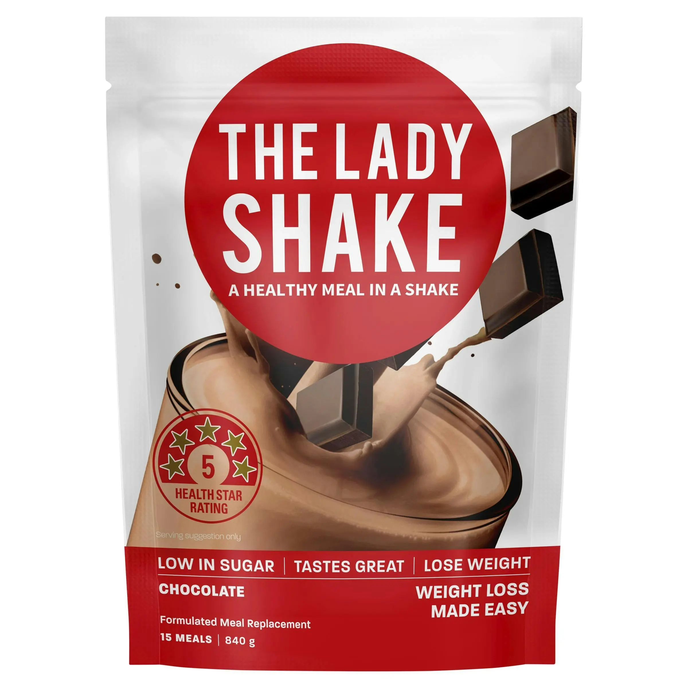 The Lady Shake Meal Replacement Chocolate 840g - Health