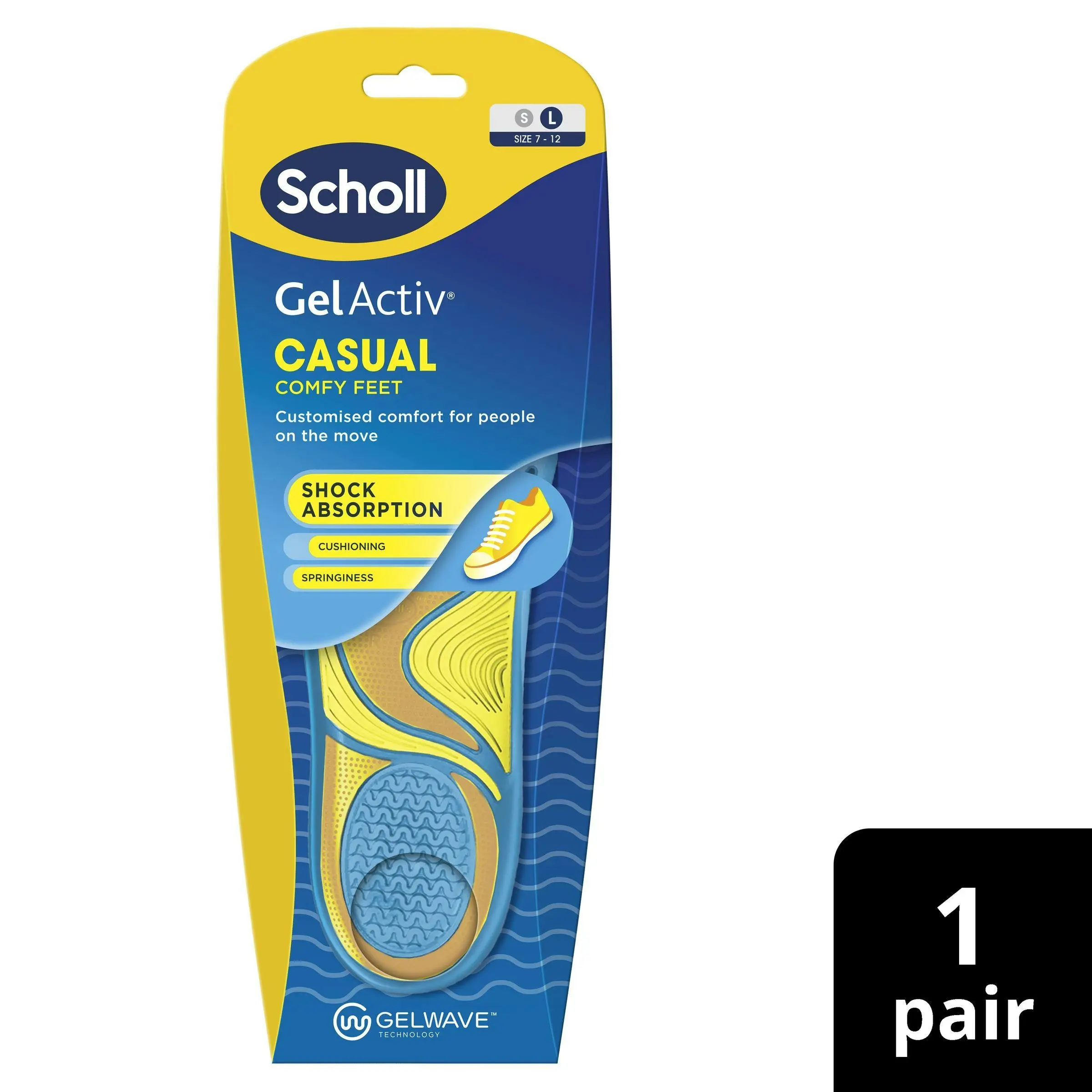 Scholl Gel Activ Insole Casual Large - Fashion