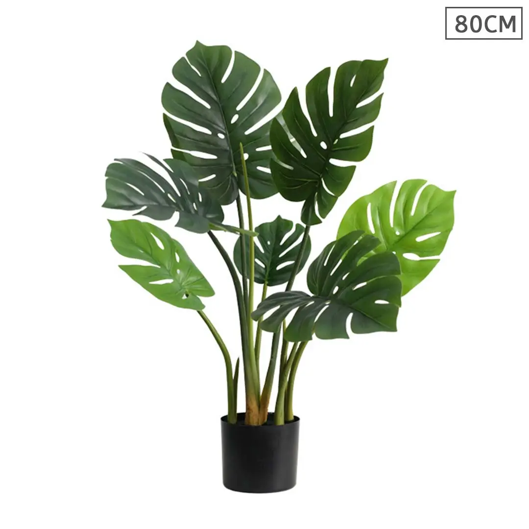 SOGA 80cm Artificial Indoor Potted Turtle Back Fake Decoration Tree Flower Pot Plant - Home & Garden