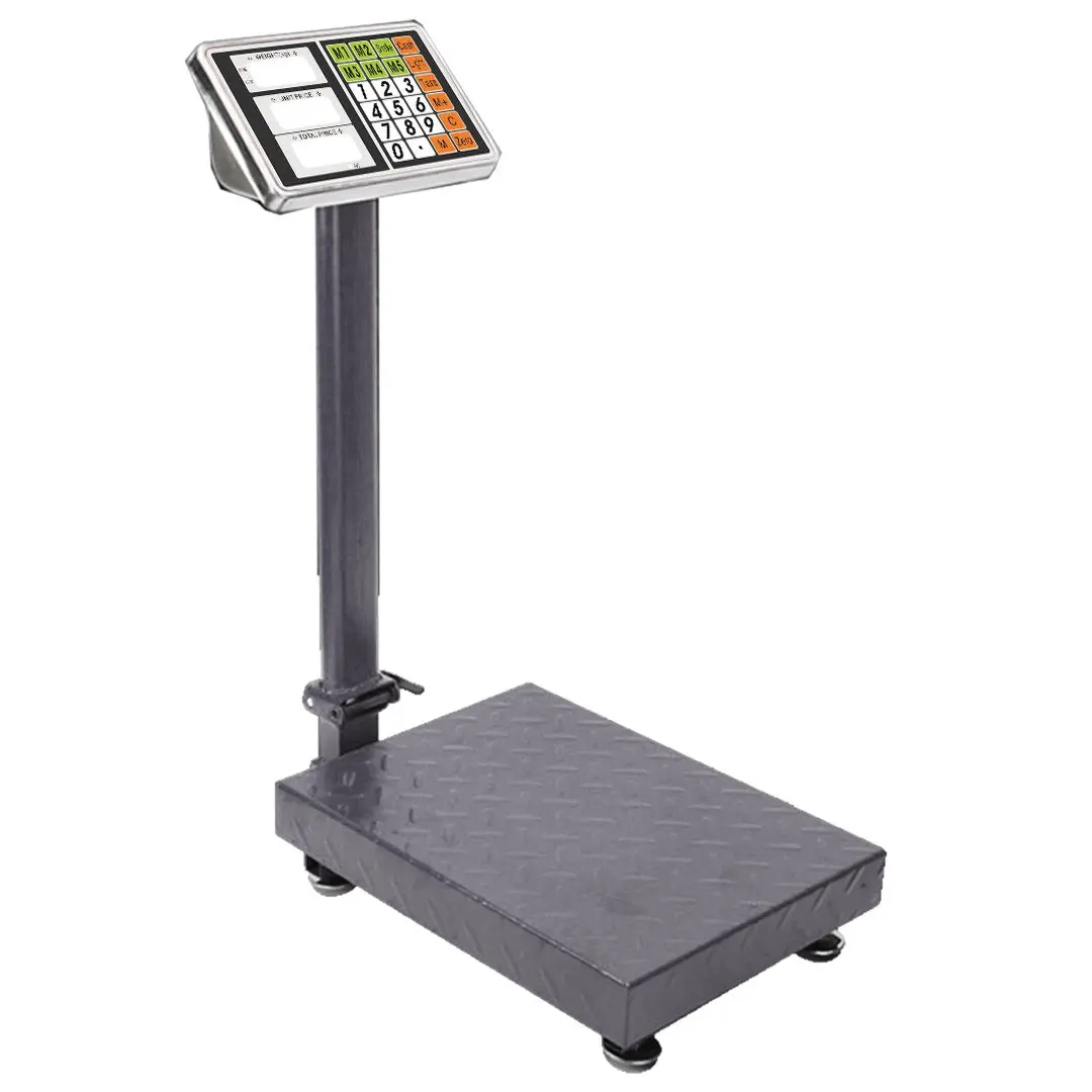 SOGA 150kg Electronic Digital Platform Scale Computing Shop Postal Weight Black - Home & Garden