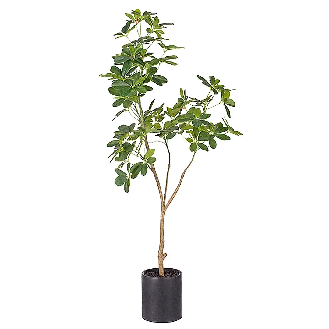 SOGA 160cm Artificial Natural Green Schefflera Dwarf Umbrella Tree Fake Tropical Indoor Plant Home Office Decor - Home & Garden